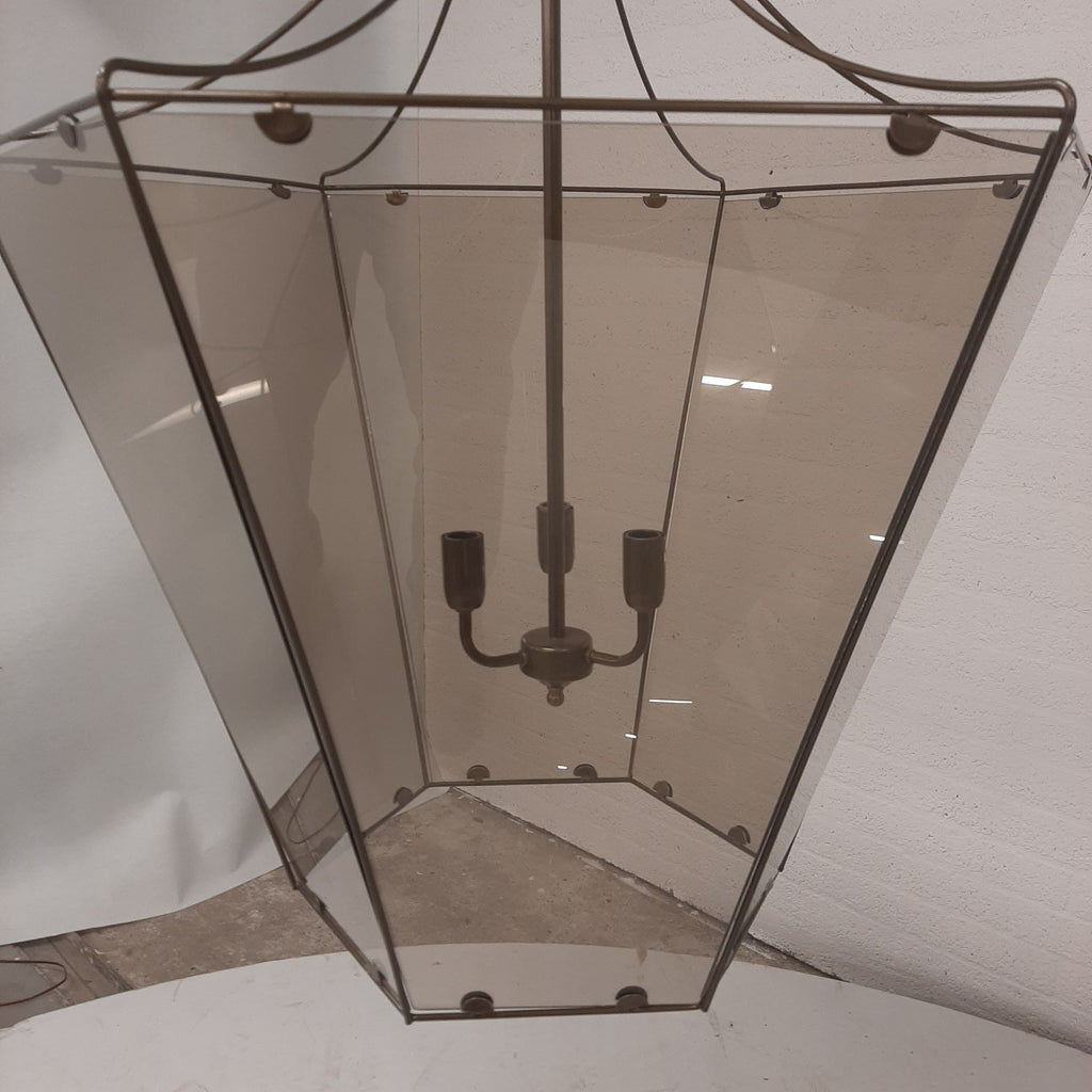 XXL Lamp Lantaarn 6 Vlakken Glas