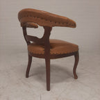 Antiek lederen fauteuil
