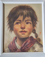 Olieverf zigeunermeisje