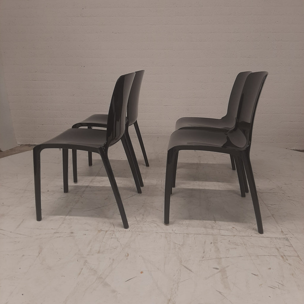 Set van 4 Tiffany Chairs zwart