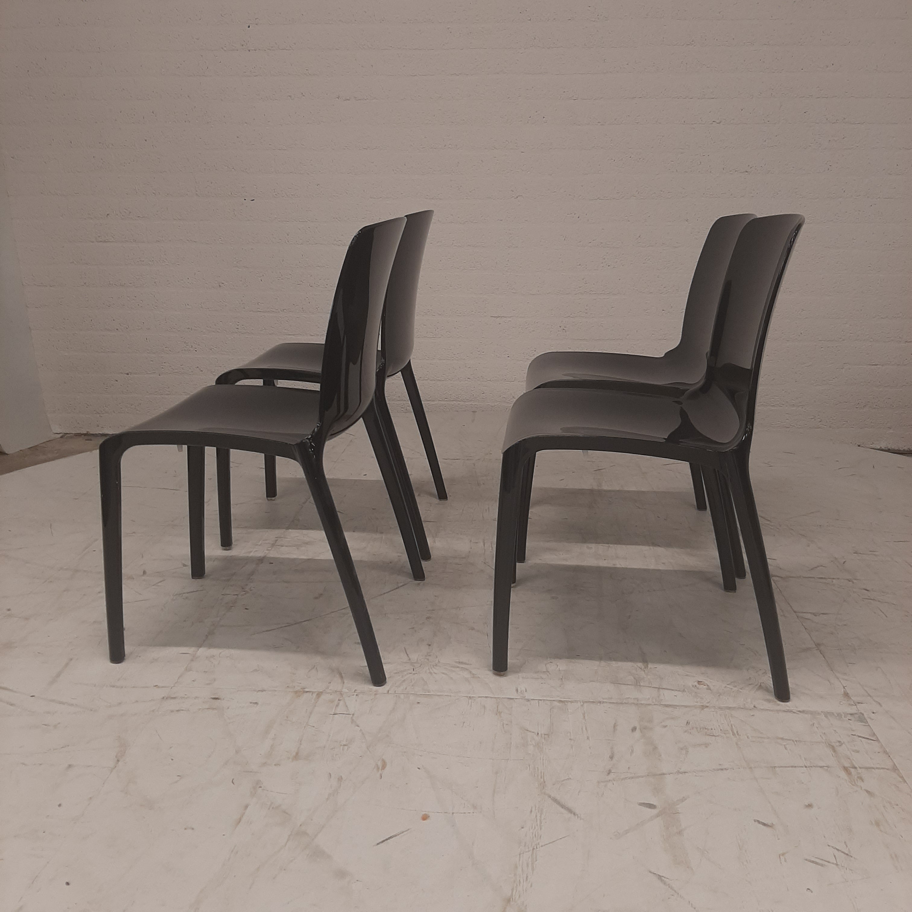 Set van 4 Tiffany Chairs zwart