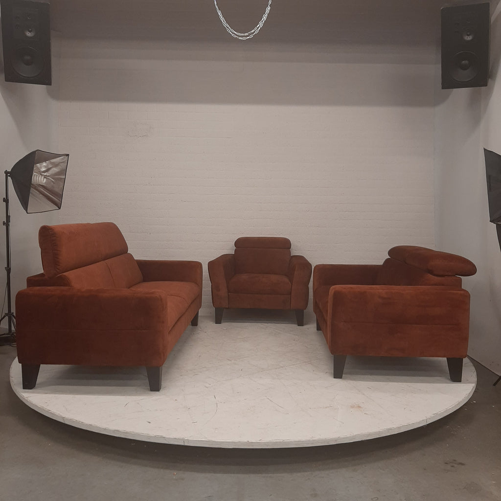Bank set donkerbruin