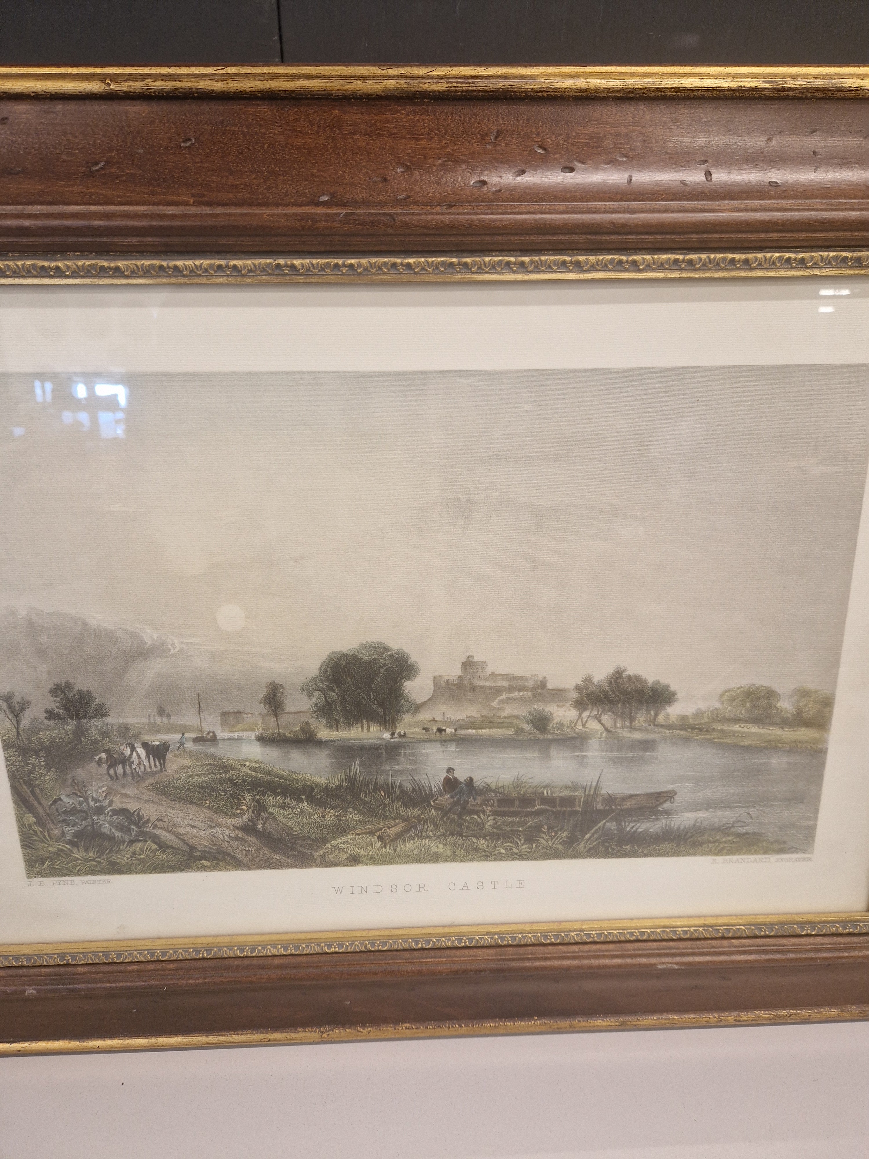 Gravure Windsor Castle door E Brandard