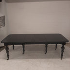 Zwarte 4 delig uitschuifbare tafel