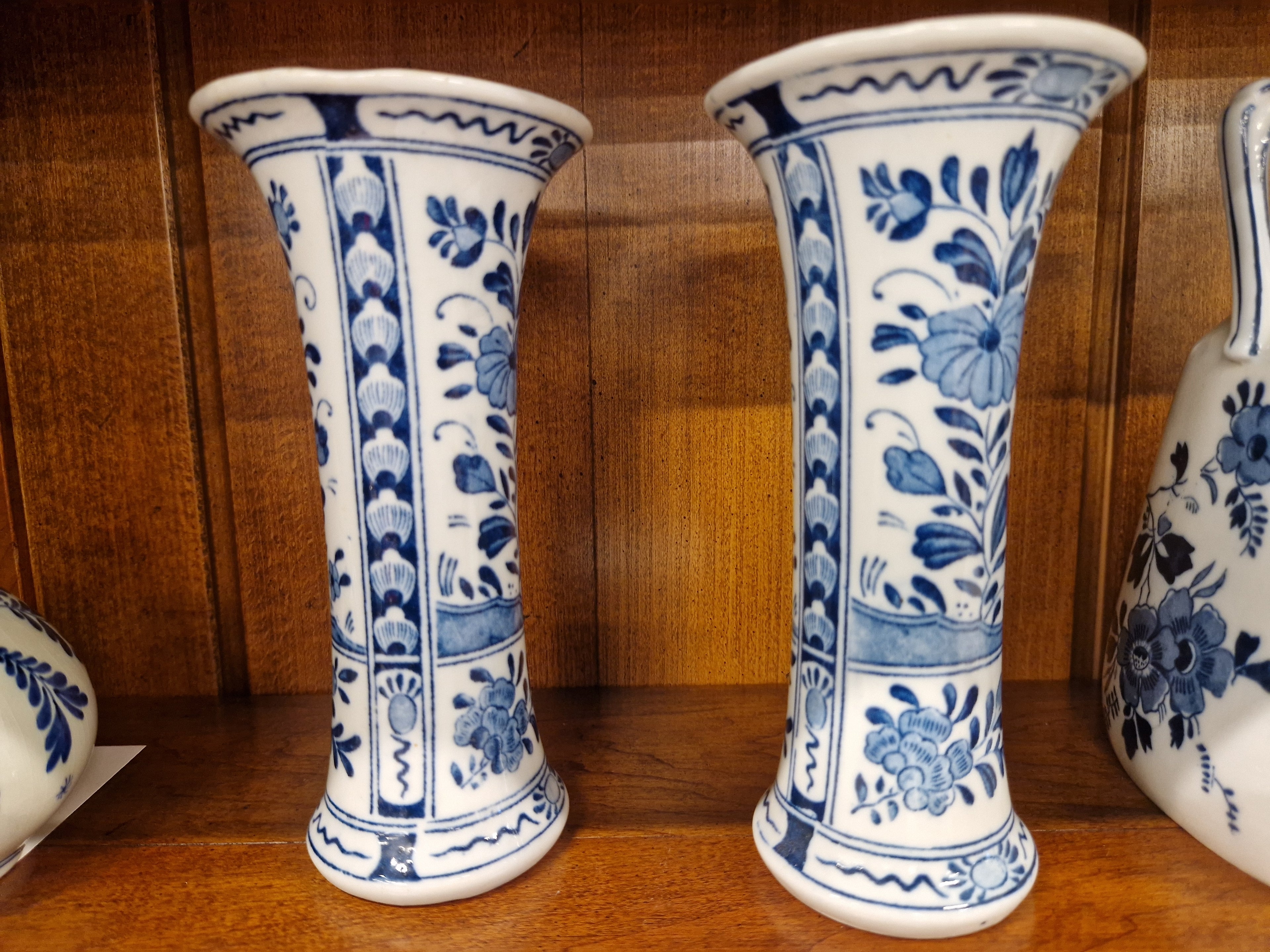 Delfts blauw 2 vaasjes