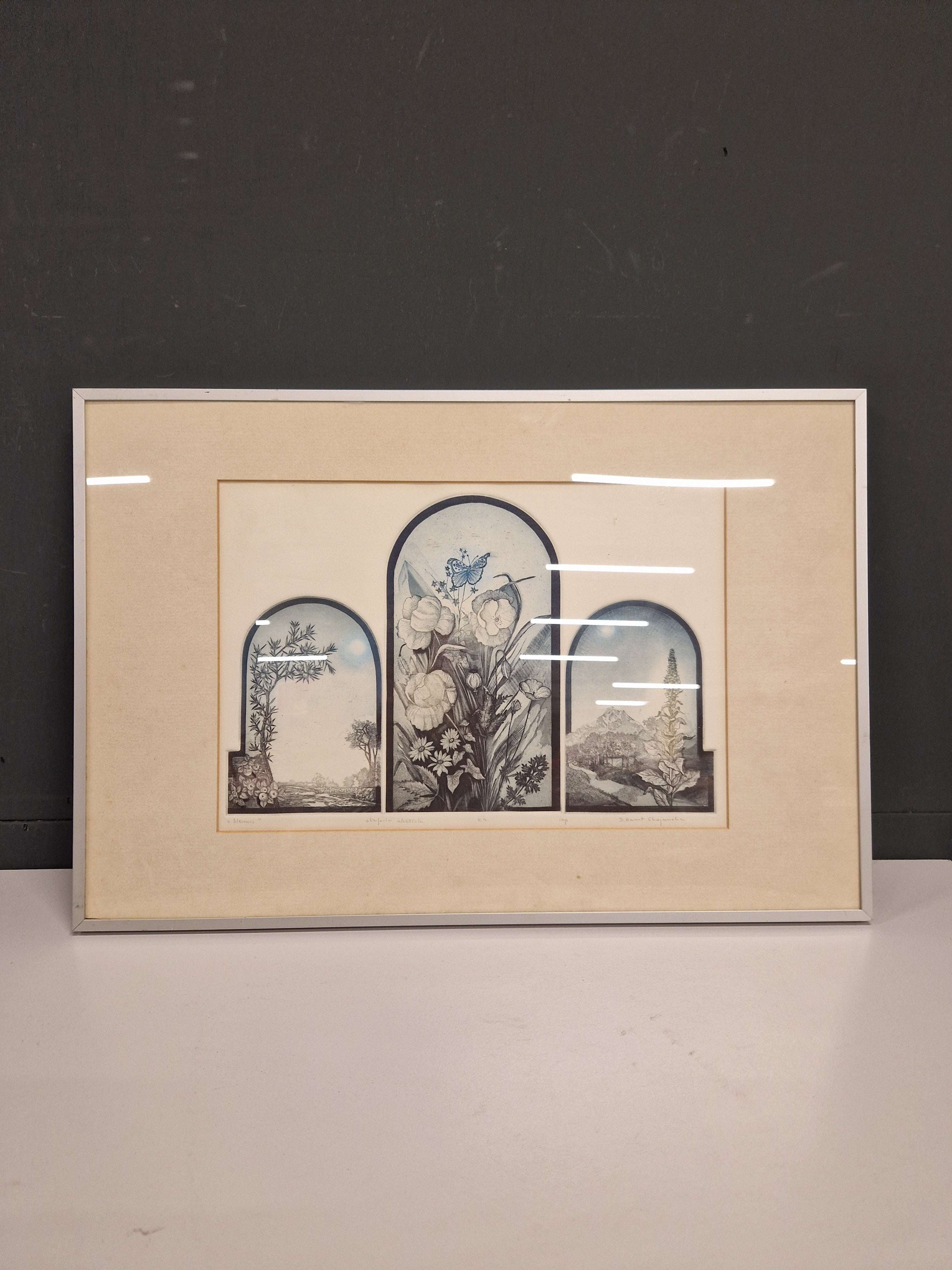 Kleurenets gesigneerd