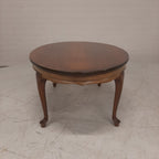 Ovale salontafel Queen Ann blad fineer ingelegd