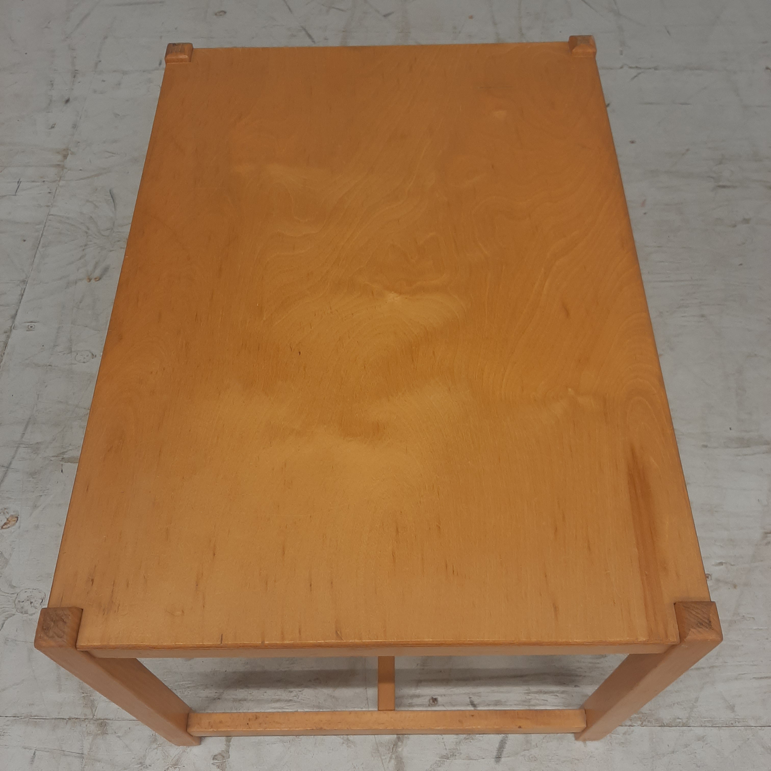Eiken vintage tafeltje mutiplex blad