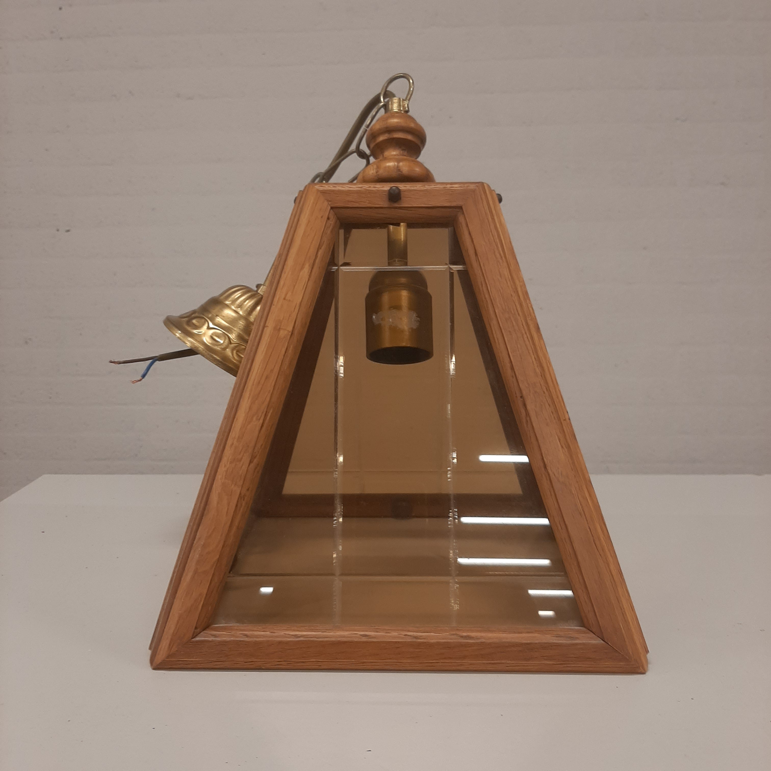 Vintage hanglamp piramidevorm