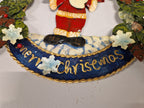 Krans merrie christmas, met drie extra figuren