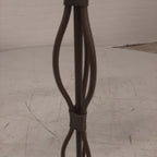 Vintage staande lamp messing golvende poot