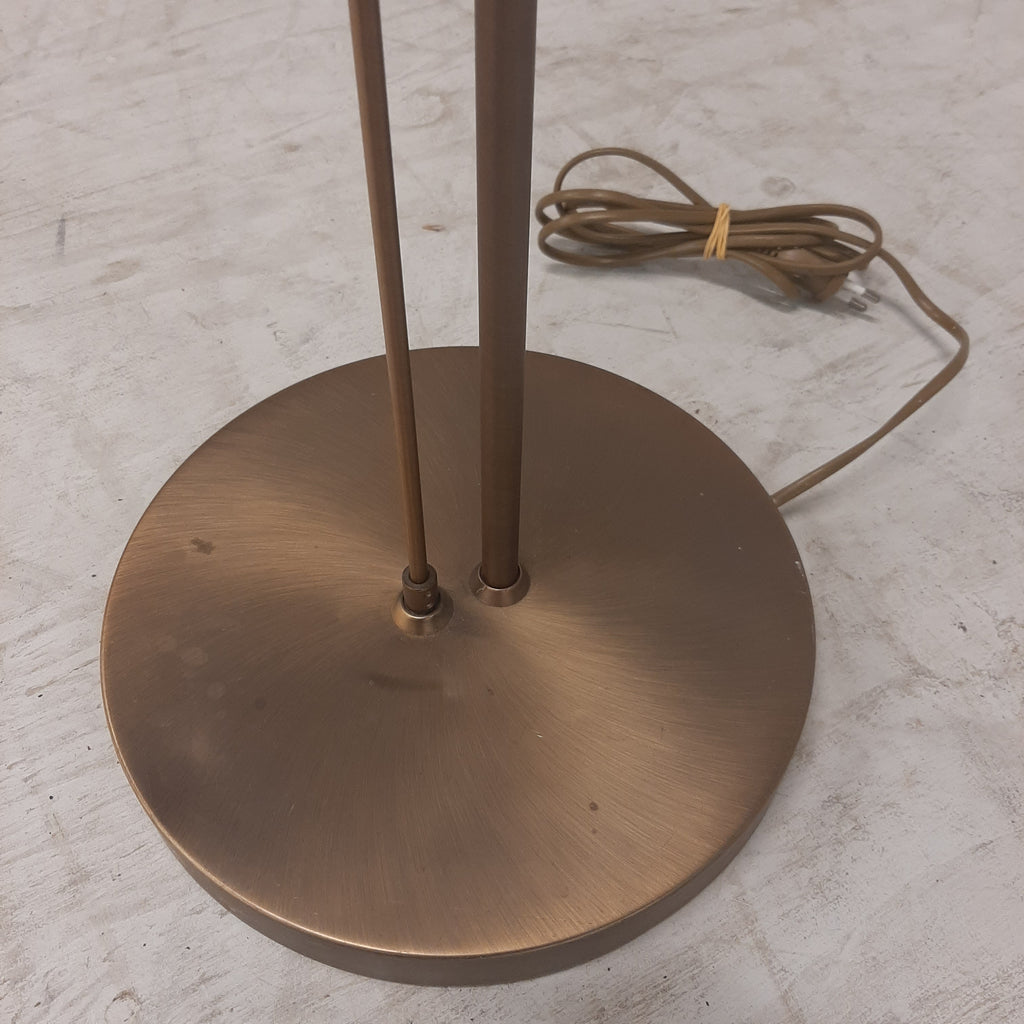 Bronzen vloerlamp