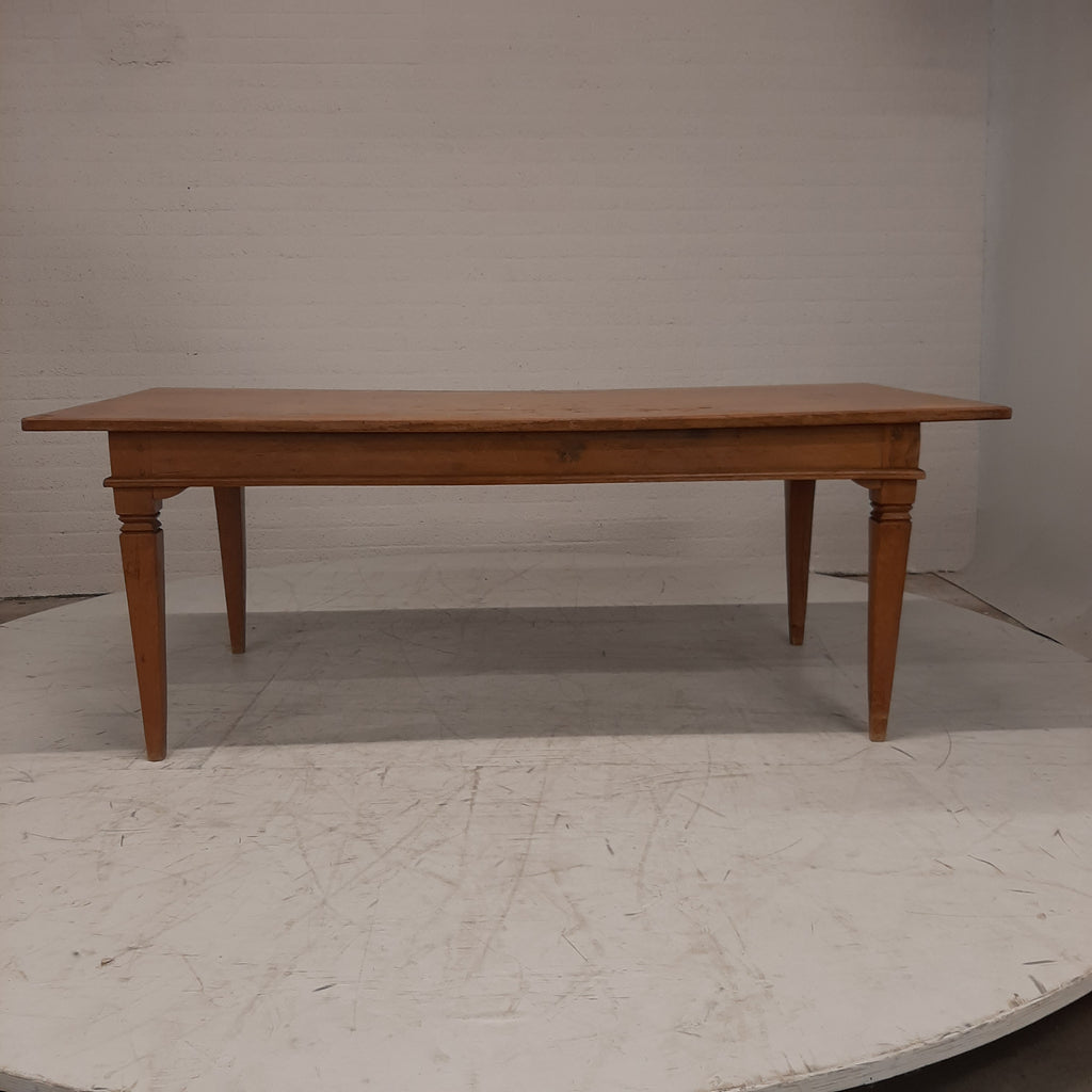 Massief eiken bureau / tafel 2 lades