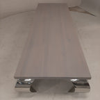 Design Salontafel Megagroot! Met Gebogen Rvs Poten