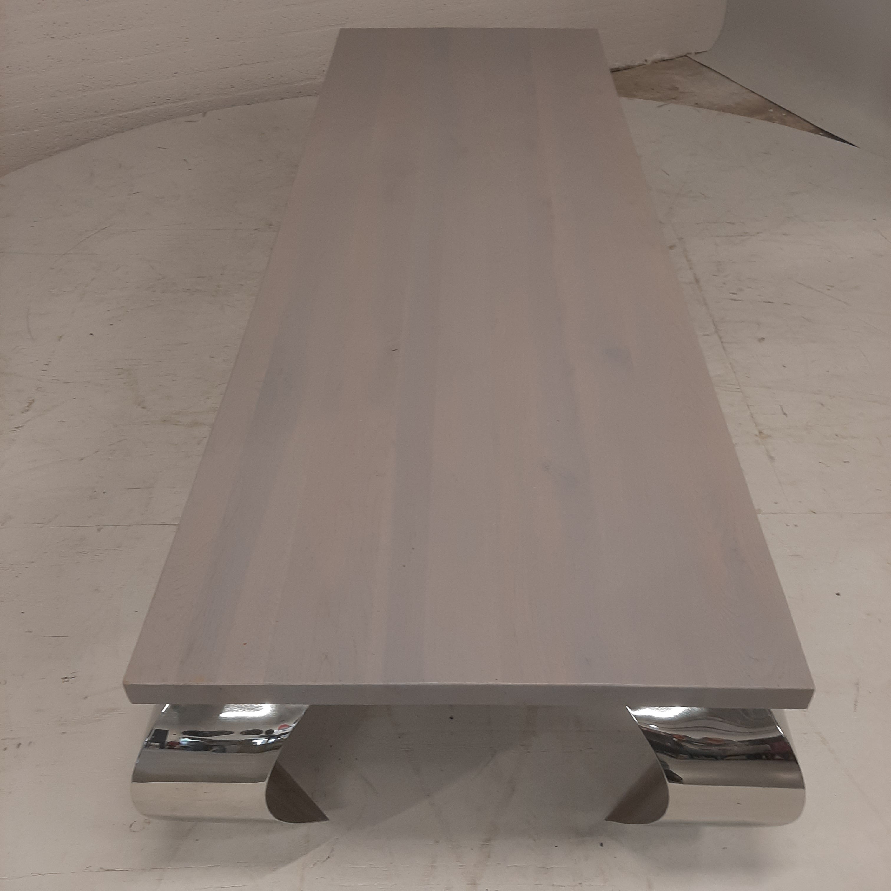 Design Salontafel Megagroot! Met Gebogen Rvs Poten