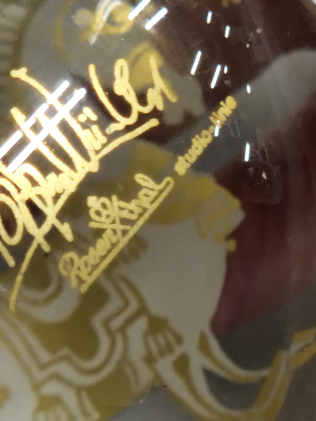 Rosenthal 2x kerstornament, gesigneerd