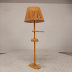 Houten staande lamp