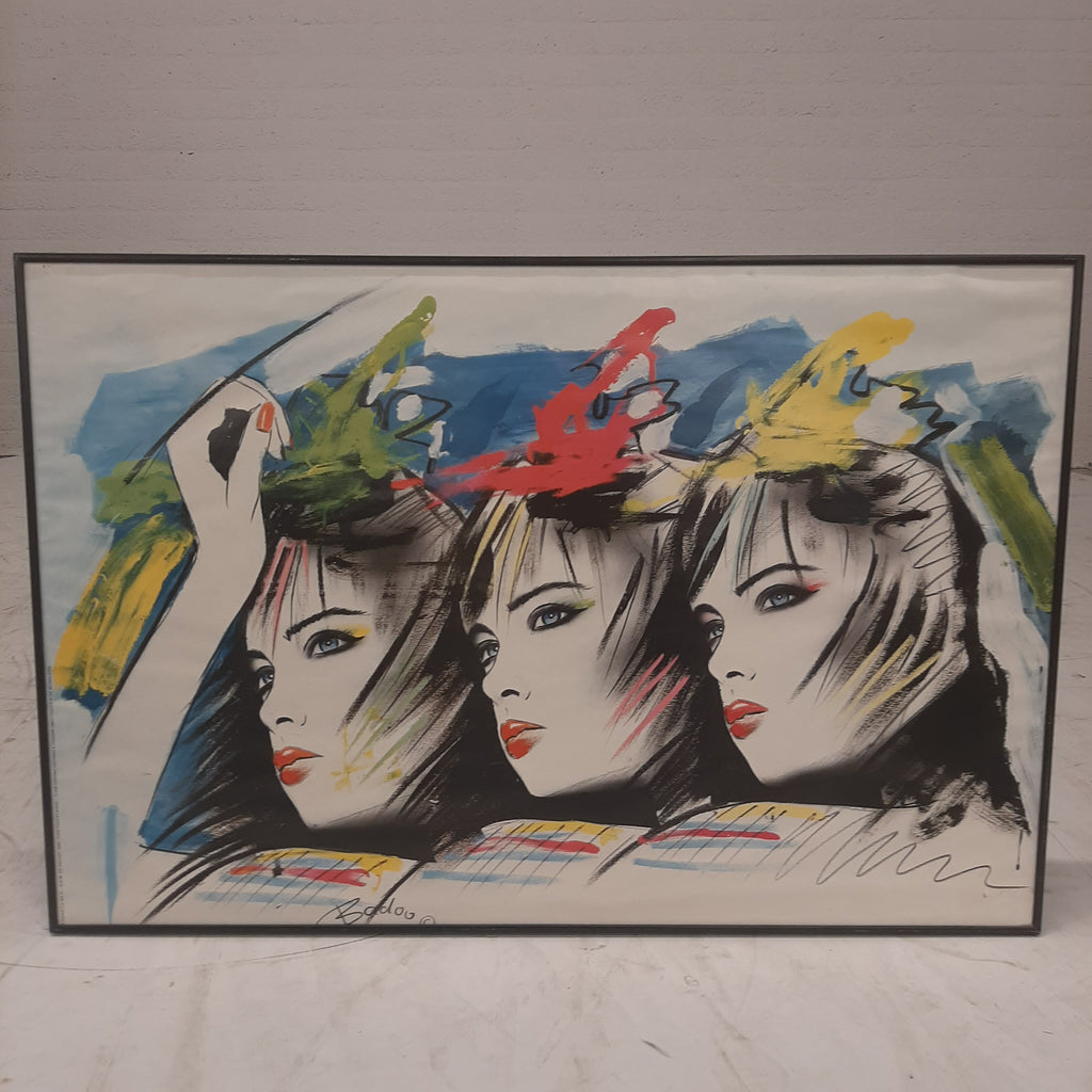 Three faces Badoo print