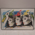 Three faces Badoo print