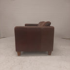 Lederen bank bruin