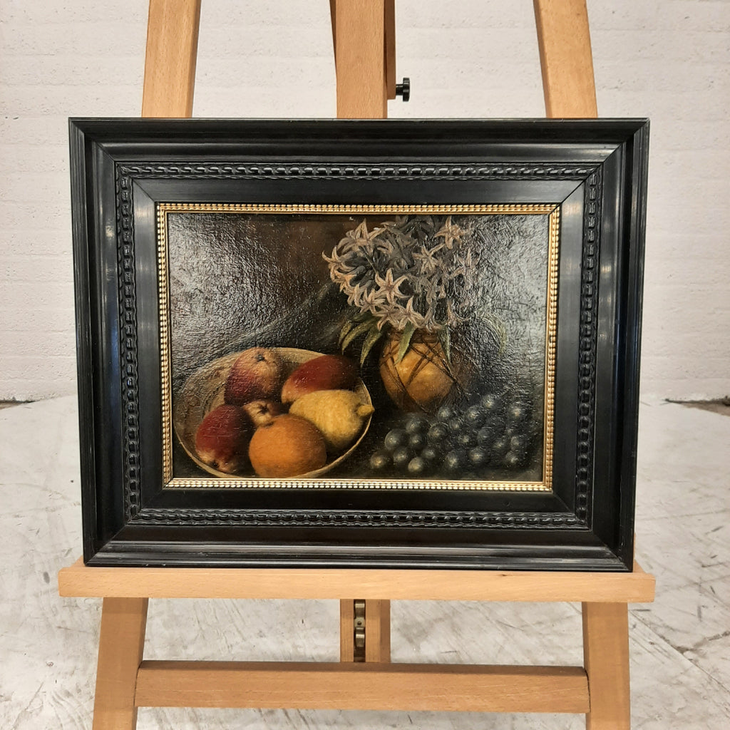 Stilleven fruit en bloemen