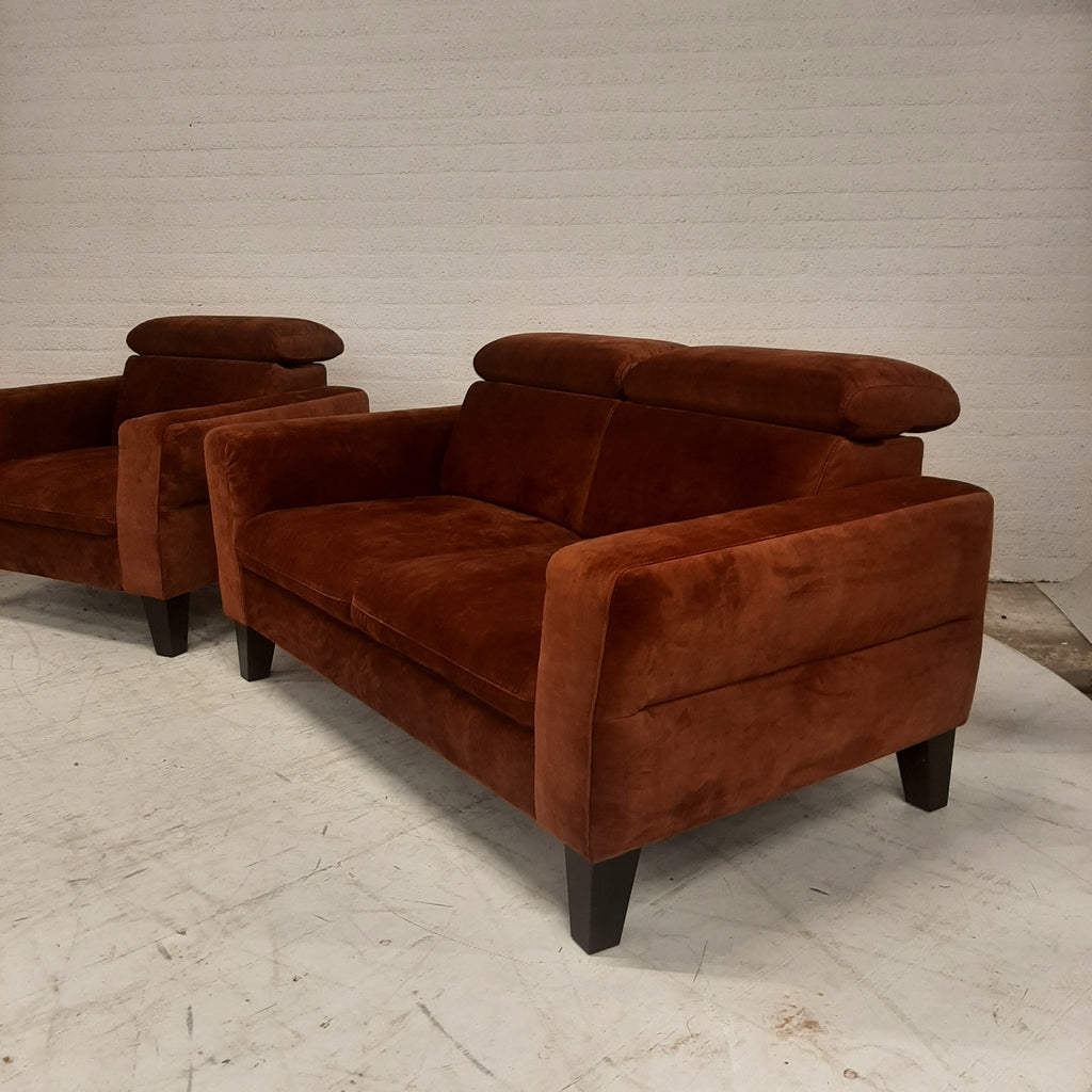 Bank set donkerbruin