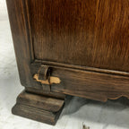 Eiken bureau houtsnijwerk frontjes