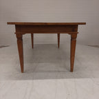 Massief eiken bureau / tafel 2 lades