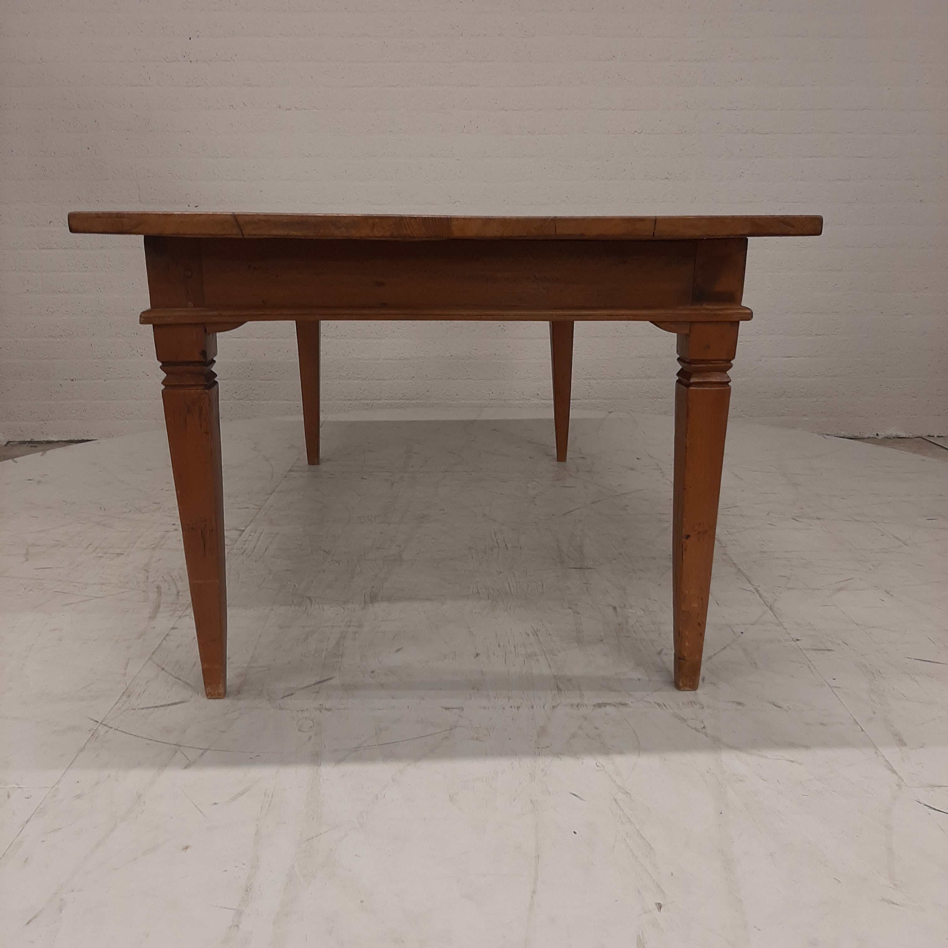 Massief eiken bureau / tafel 2 lades