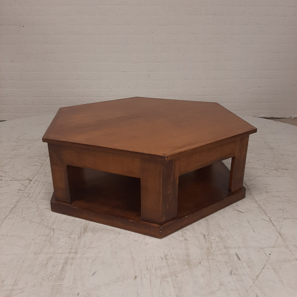 Salontafel 6 hoekig met lade