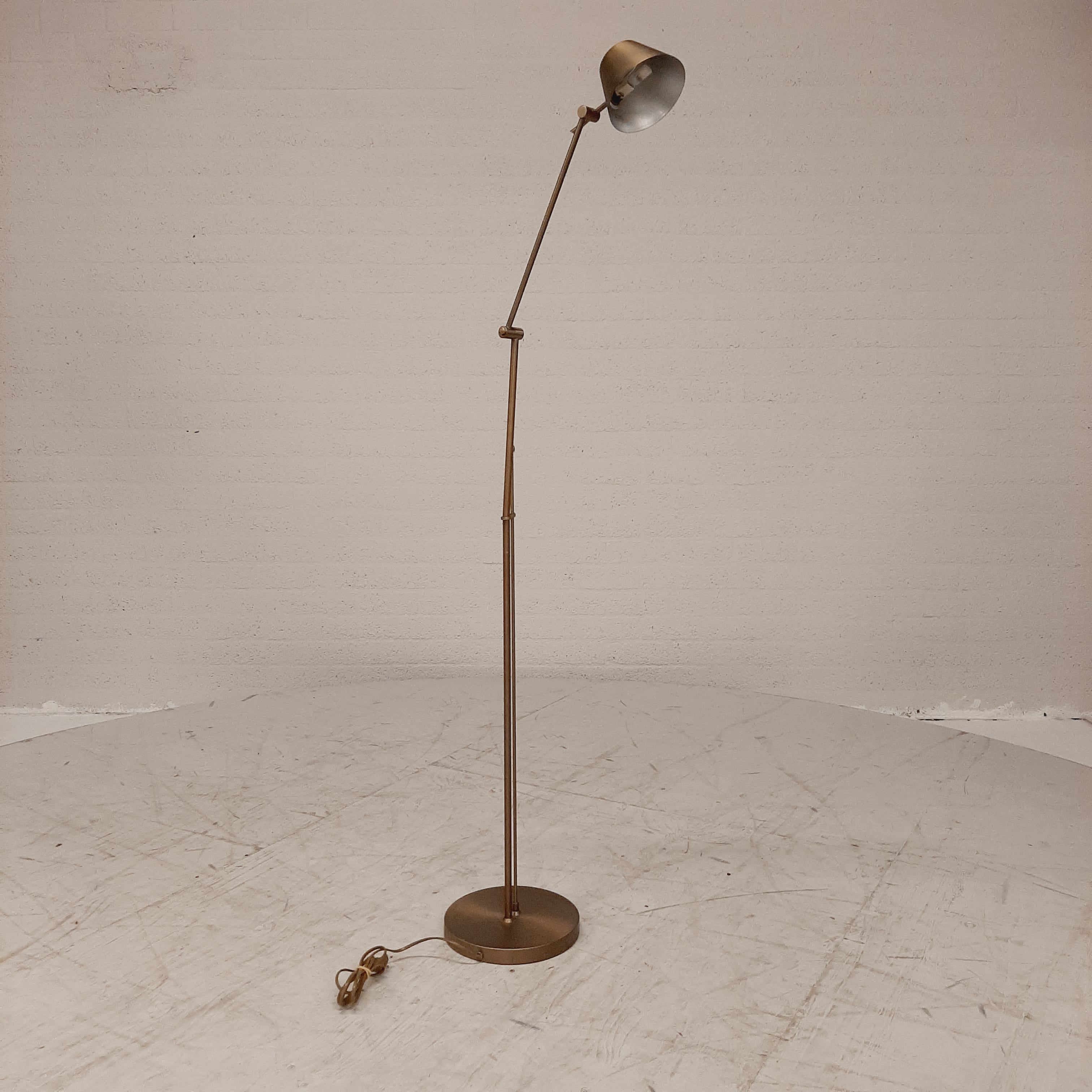 Bronzen vloerlamp