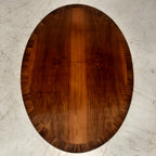 Ovale salontafel Queen Ann blad fineer ingelegd