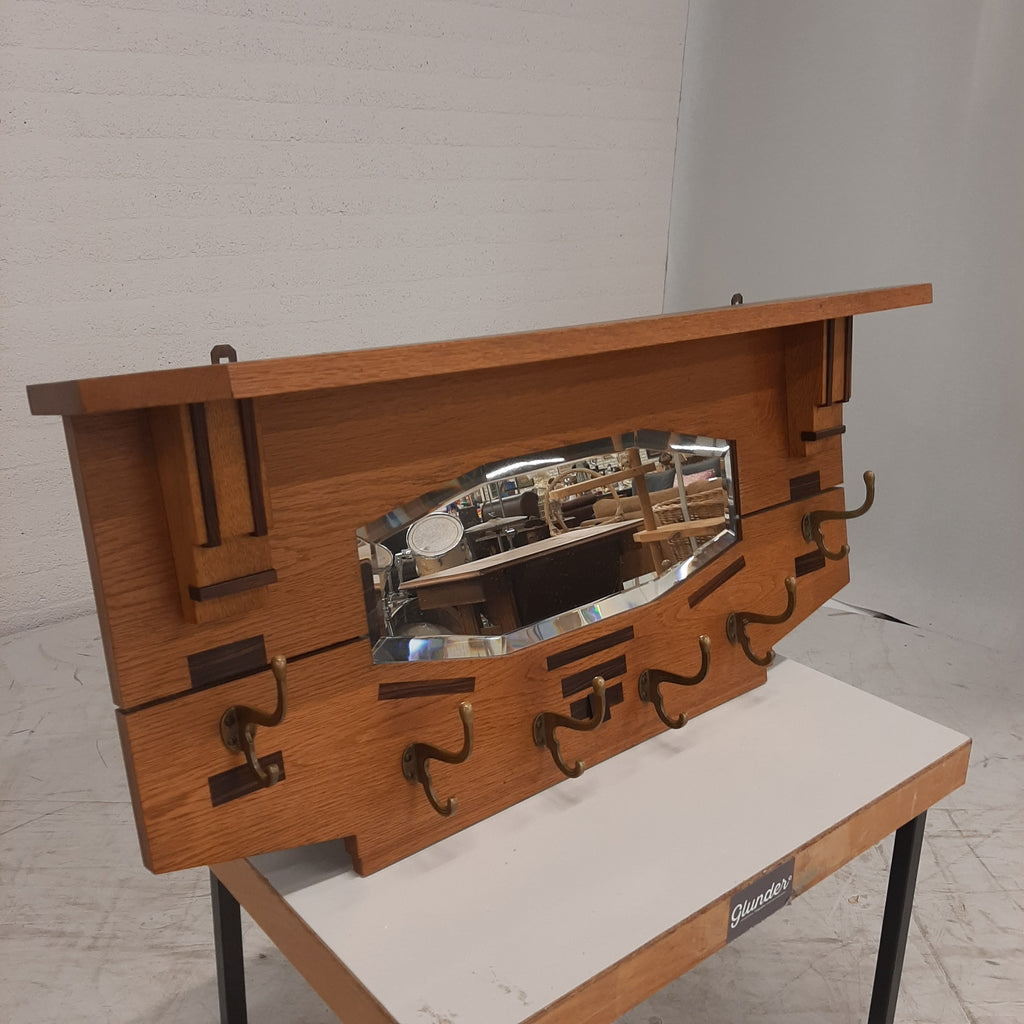 Art deco kapstok spiegel