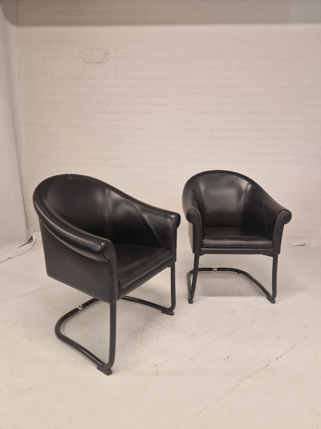 Set van 2 fauteuils van Slitta Slinan voor Poltrona Frau