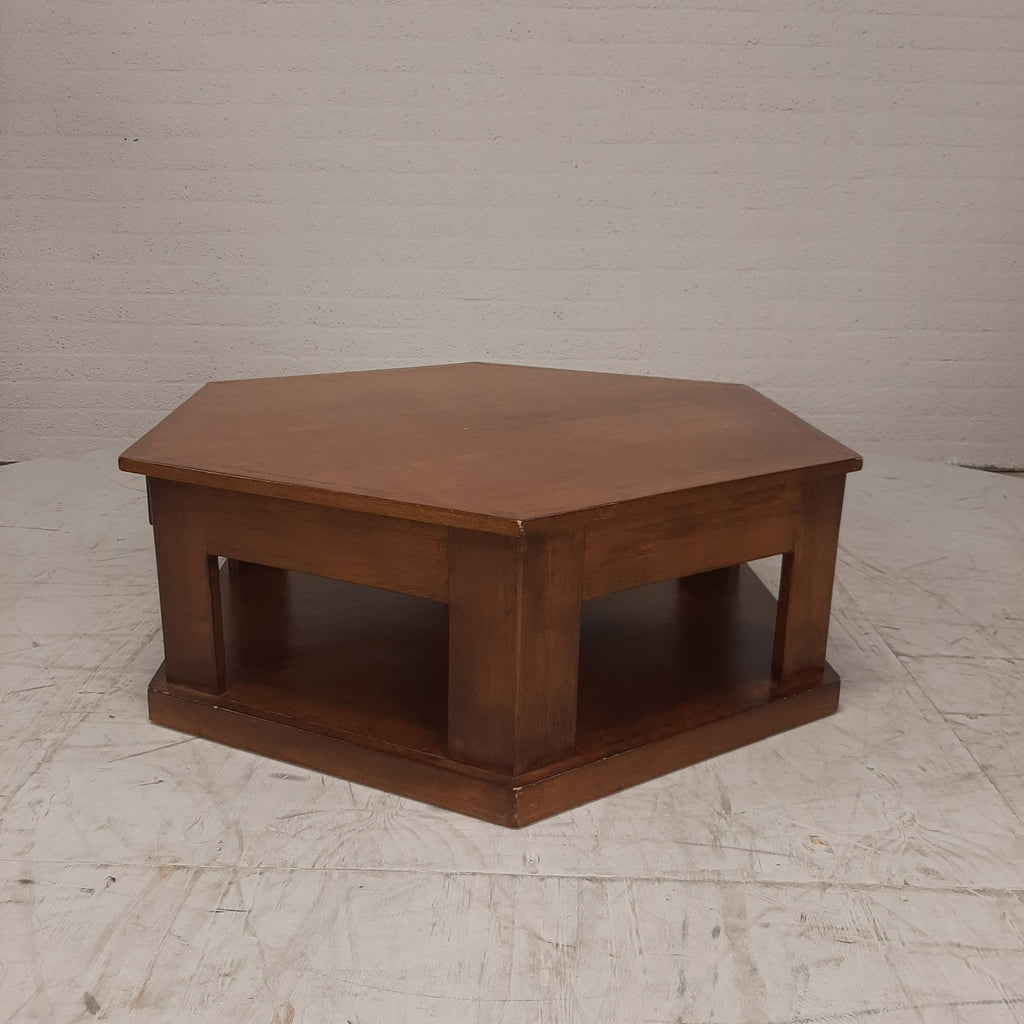 Salontafel 6 hoekig met lade