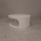 Salontafel ronde witte space age