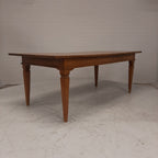 Massief eiken bureau / tafel 2 lades