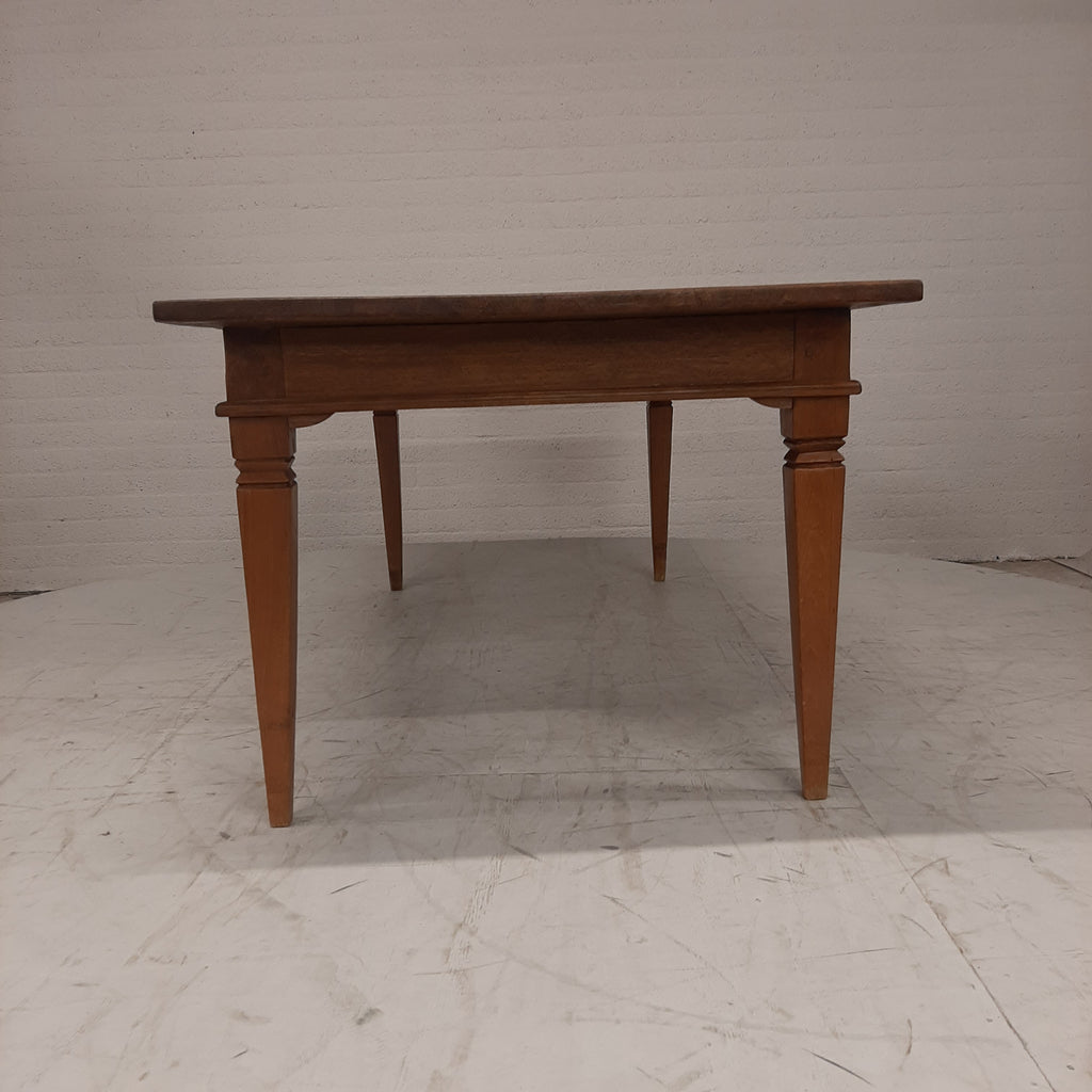 Massief eiken bureau / tafel 2 lades