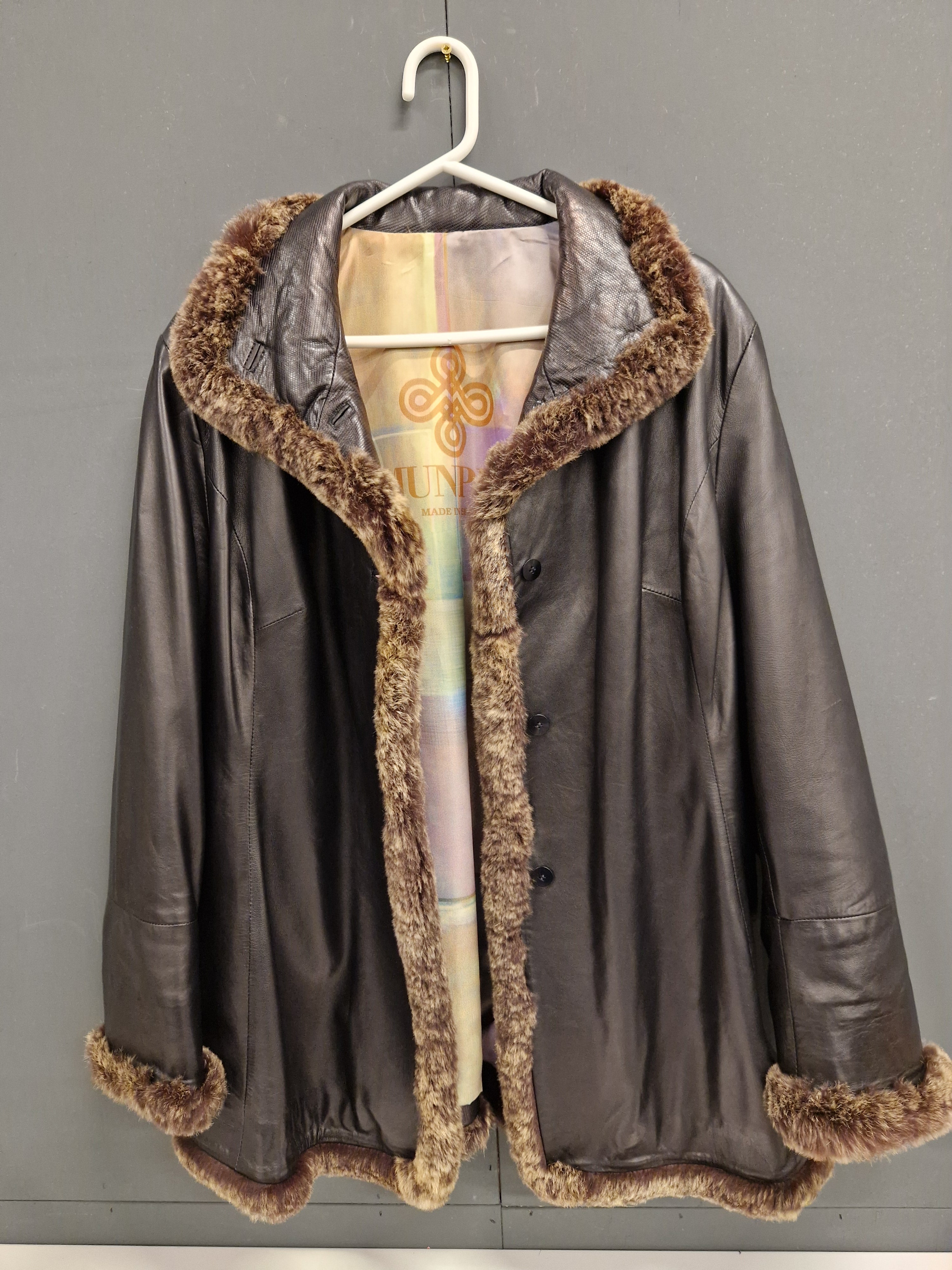 Leren jas, Spaans, merk munper