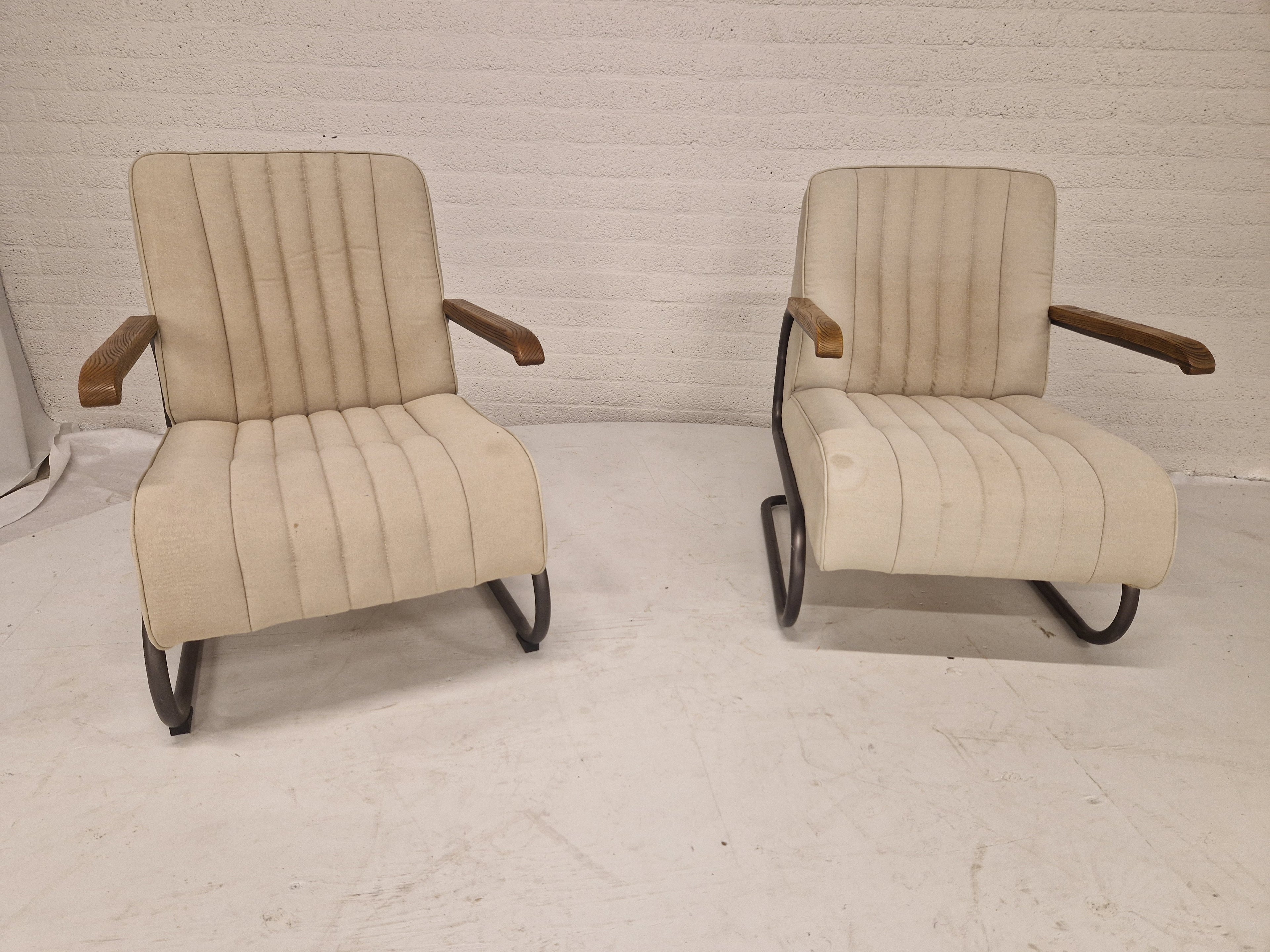 Eleonora Fauteuil Arthur canvas Beige 83 x 58 x 78
