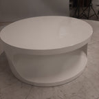 Salontafel ronde witte space age