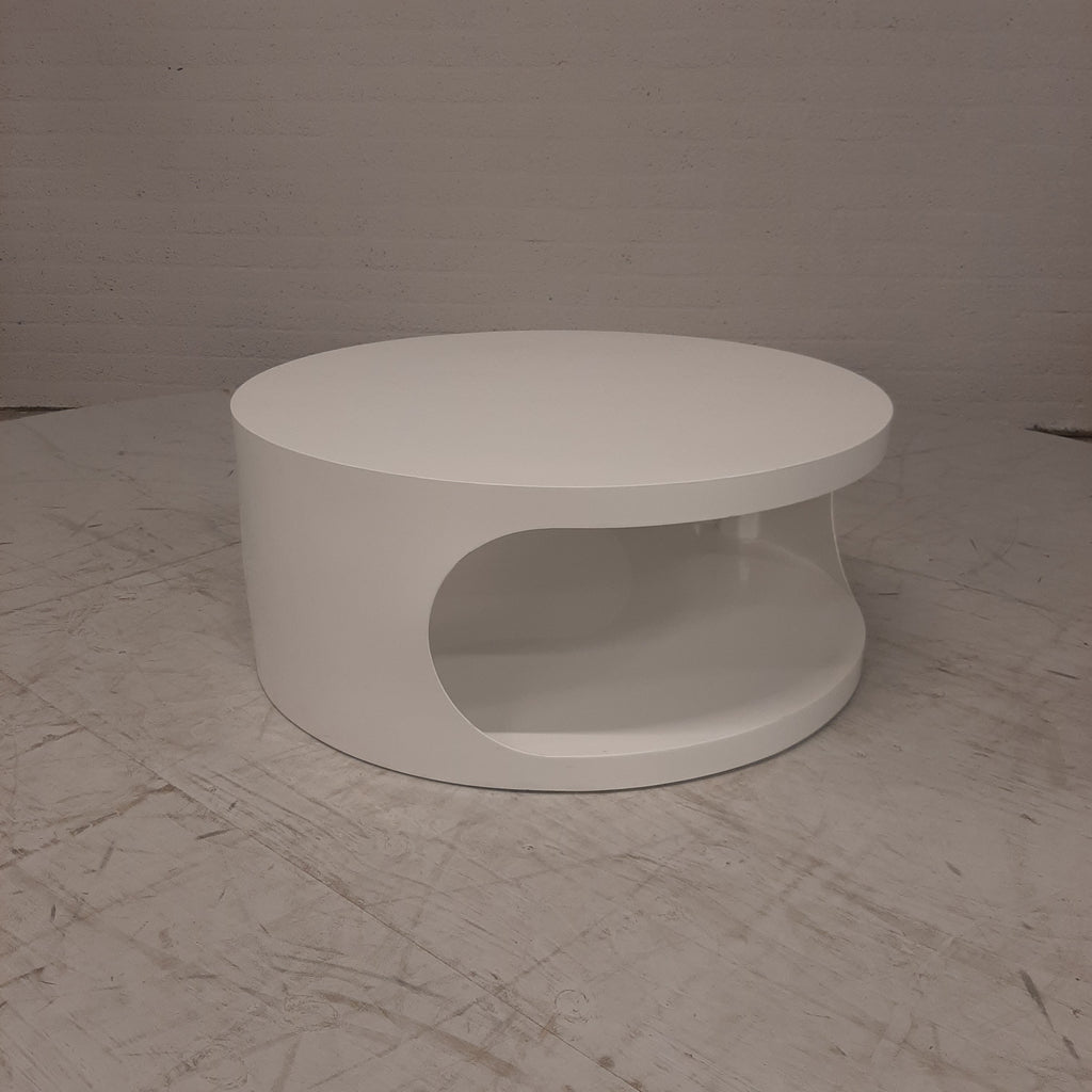 Salontafel ronde witte space age