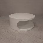 Salontafel ronde witte space age