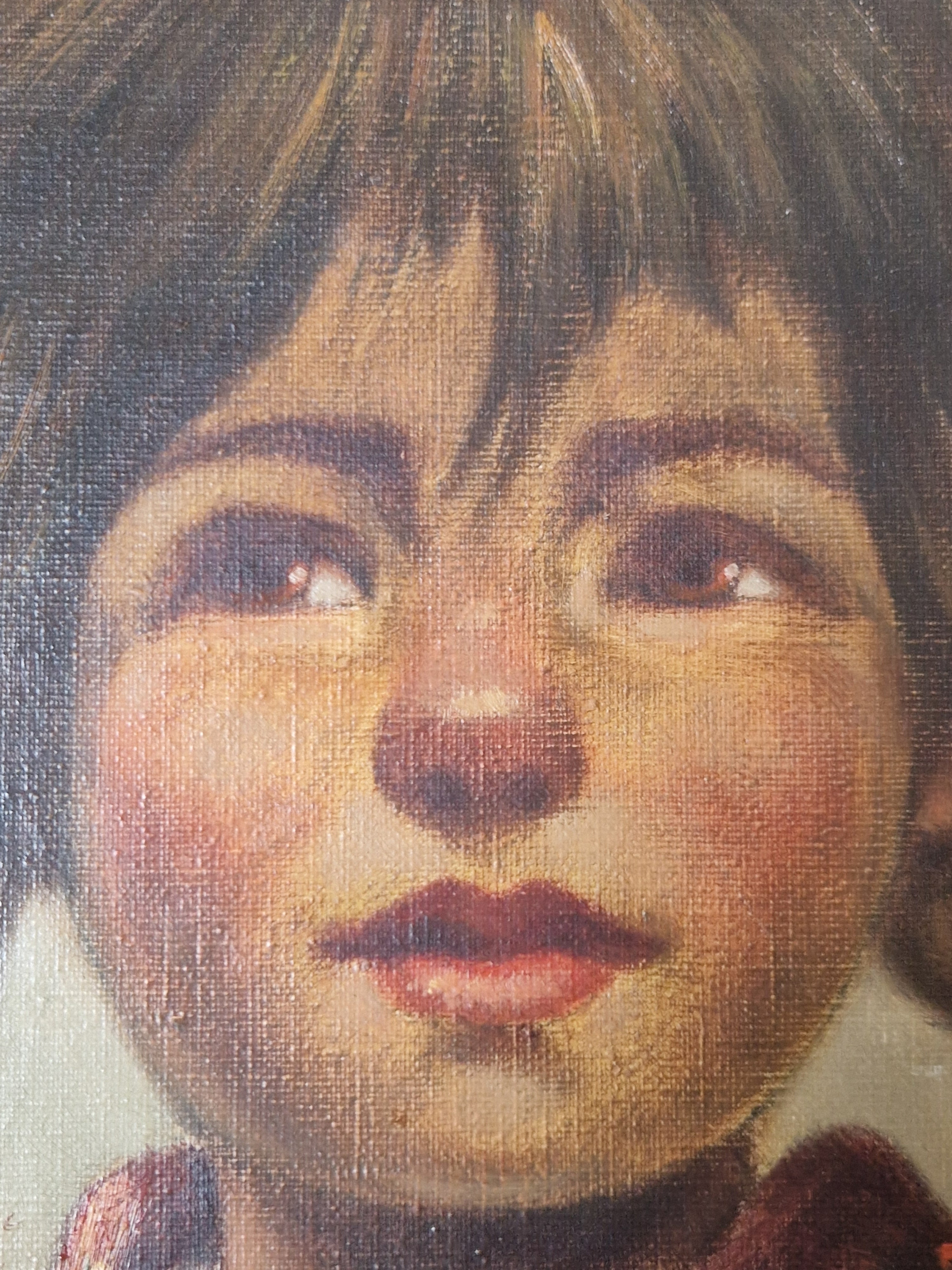 Olieverf zigeunermeisje