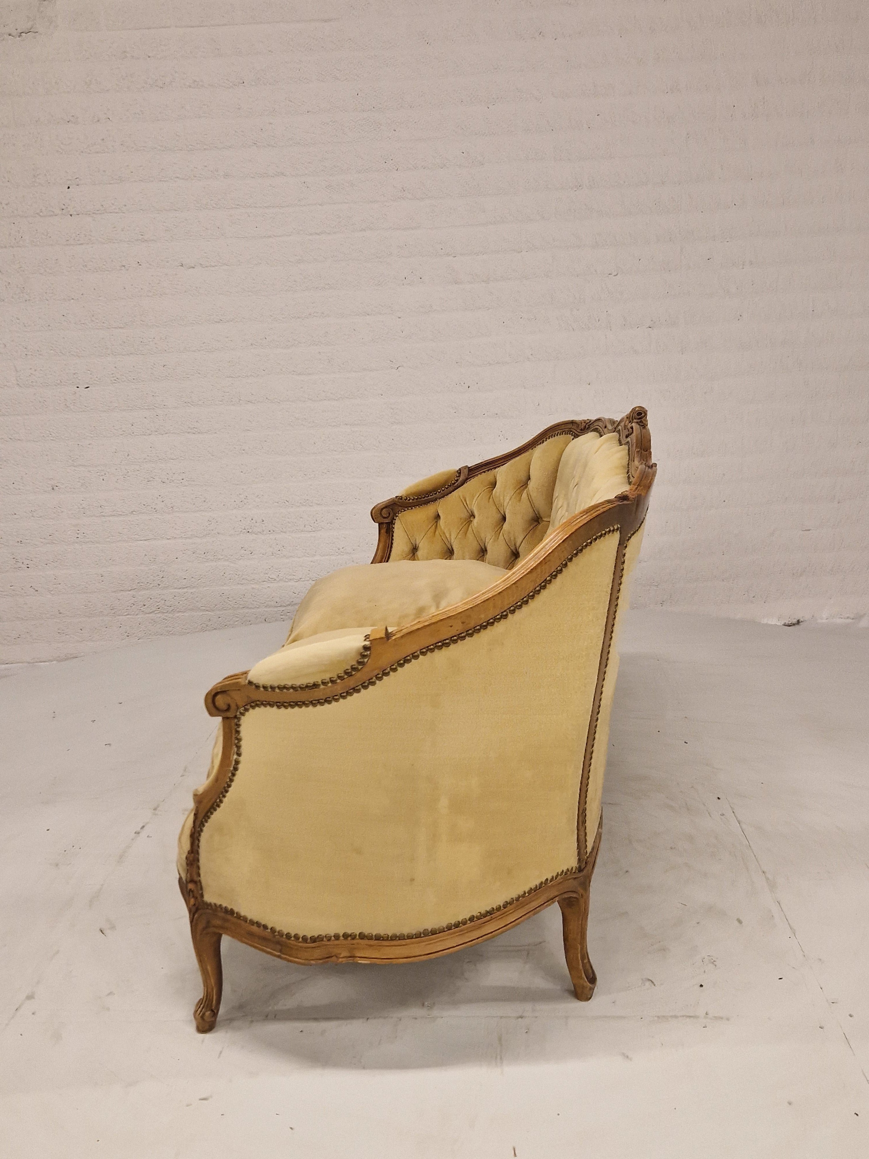 Rococo stijl, tweezitter, 162x75 cm