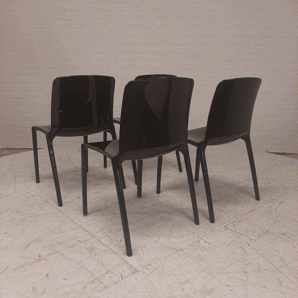 Set van 4 Tiffany Chairs zwart