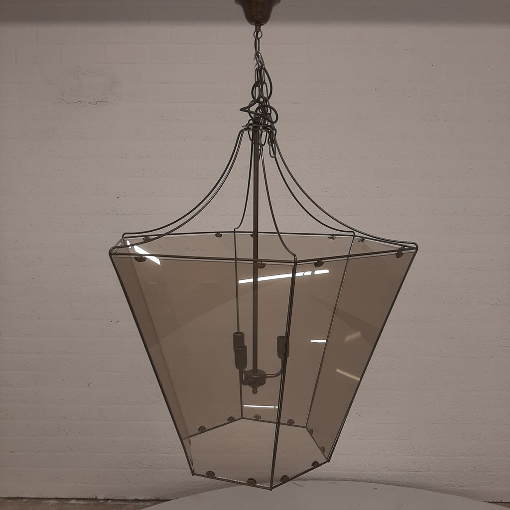 XXL Lamp Lantaarn 6 Vlakken Glas