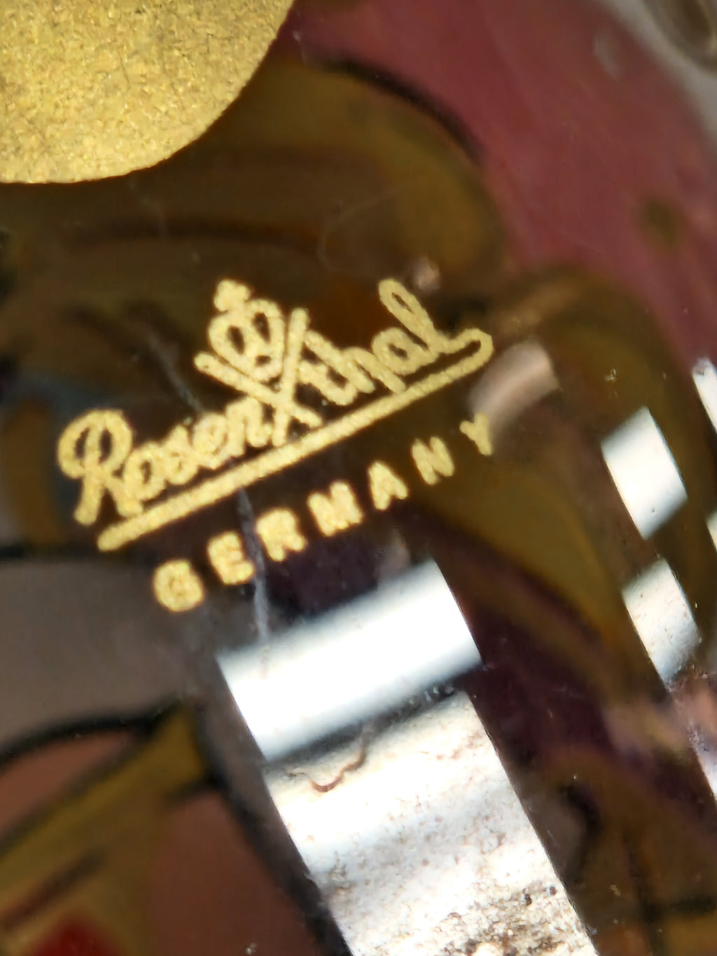 Rosenthal 2x kerstornament, gesigneerd