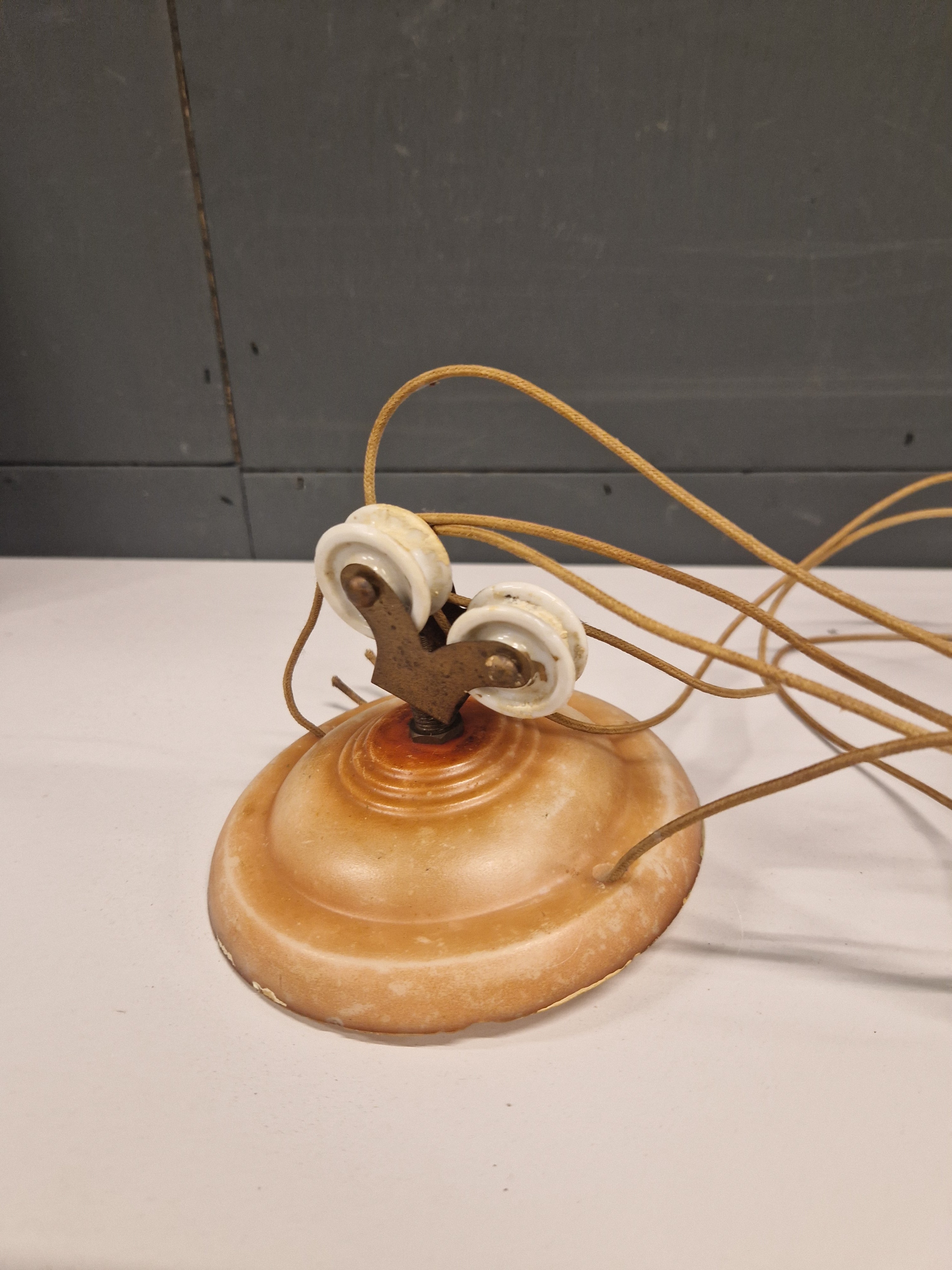 Lamp, spuitplateel, jaren 50