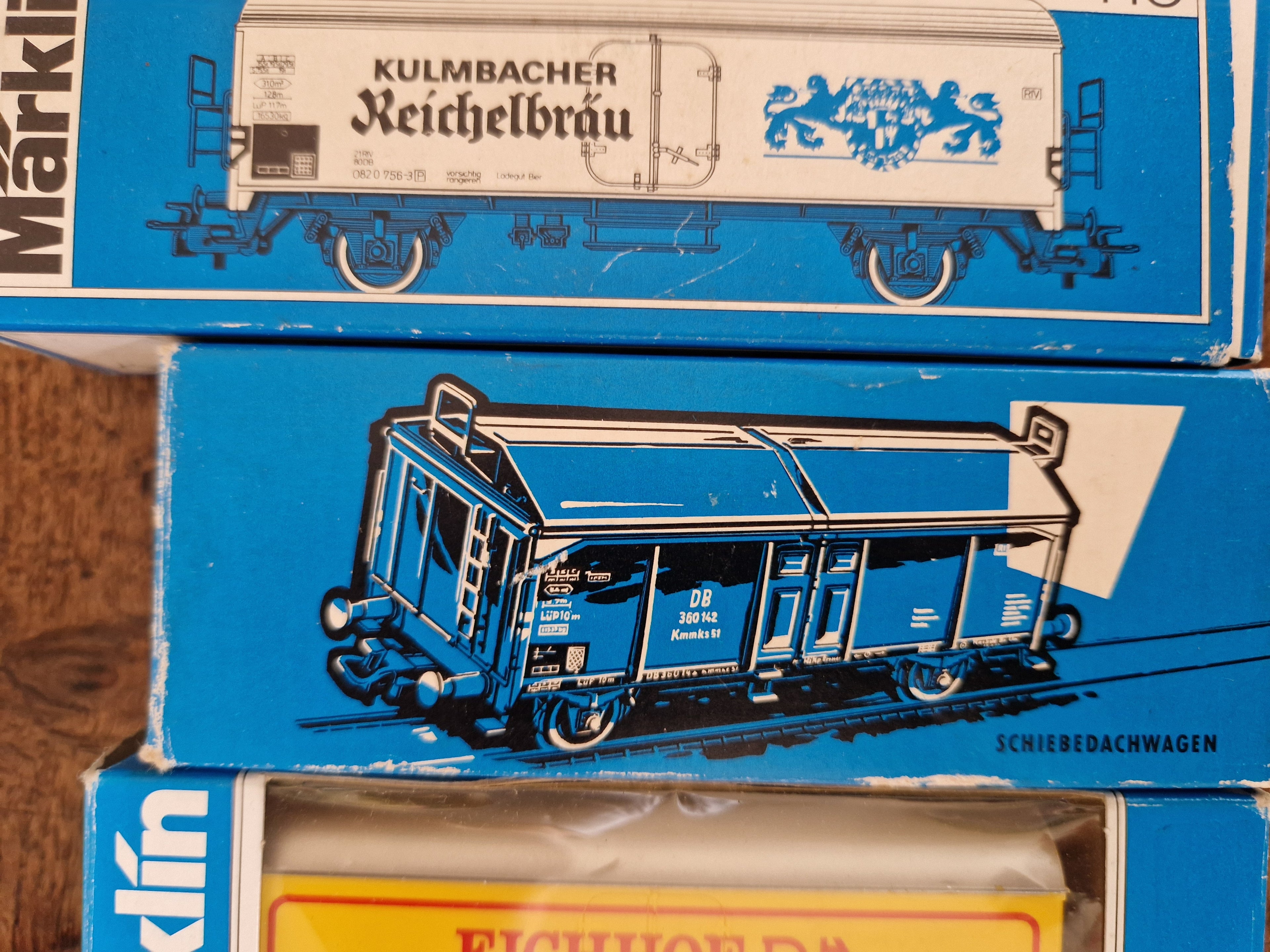 Märklin HO wagon 4136, 4420, 4619, 4669, 4425, 4646